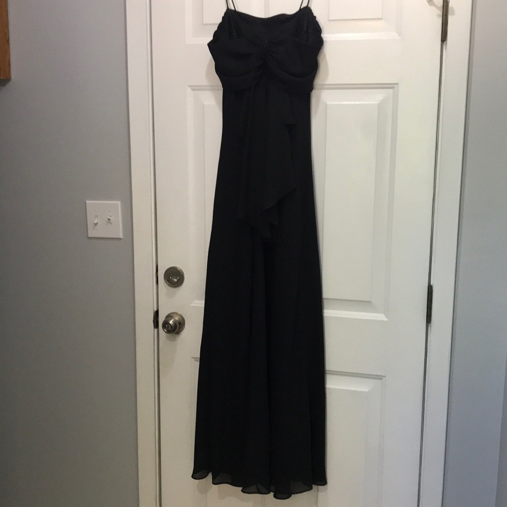 Strapless Black Cocktail Dress